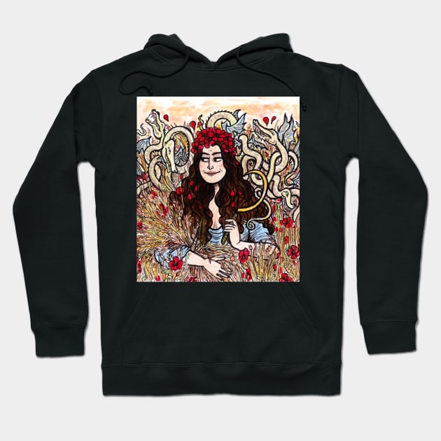 Demeter goddess of the Harvest Hoodie by sadnettles